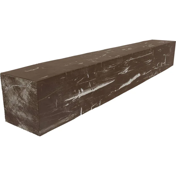 Ekena Millwork MANUHH08X08X84VM 8x22H x 8x22D x 84x22W Hand Hewn Faux Wood Fireplace Mantel, Vintage Mahogany