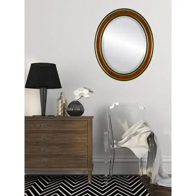 Charlton Home Wimbled Framed Oval Accent Mirror