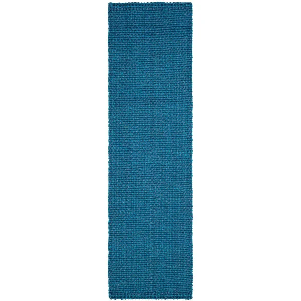 Safavieh Natural Fiber Blue 6& x 6& Round Rug