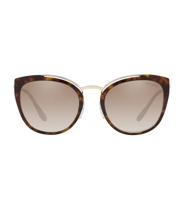 Prada Sunglasses PR20US 2AU4P0 Pale Gold/Havana 54 mm Female Plastic Havana