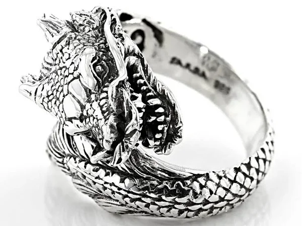 Sterling Silver Dragon Ring
