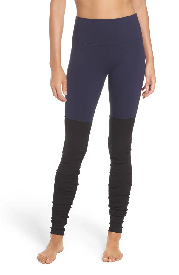 Alo Yoga High-Waist Goddess Legging - Women's Rich Navy/Black - L
