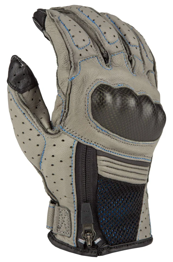 Klim Induction Gloves Gray - Kinetik Blue XL