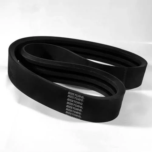 Bestorq 4/B128 Rubber V-Belt, Banded Black, 131x22 Length x 2.91x22 Width x 0.55x22 Height