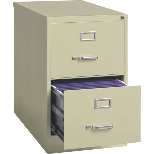 Hirsh 14418 18x22 W 2 Drawer File Cabinet, Putty, Legal