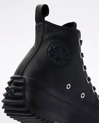 Converse Black Leather Run Star Hike High-Top Sneakers