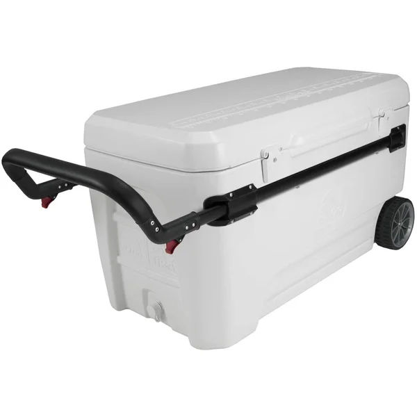 Igloo Glide Pro 110 Quart Rolling Coolers - White - 31" x 13.5" x 13.5"