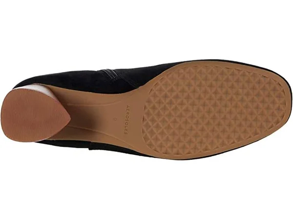 Aerosoles Myla Black Suede, B - Medium, 7