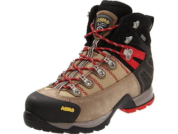 Asolo Men's Fugitive GTX Hiking Boots, Khaki/Black, 8.5