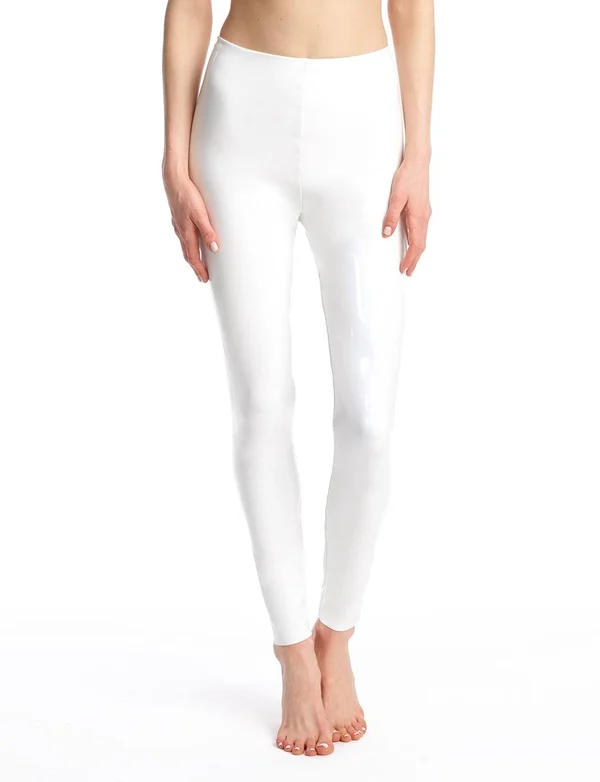 Commando Women's Faux Patent Leather Leggings - Cinnamon, Large