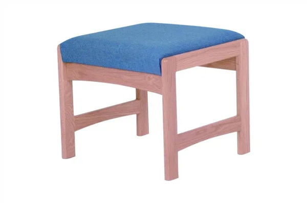Solid Wood Bench W Upholstered Seat & Light Oak Finish (Leaf Taupe)