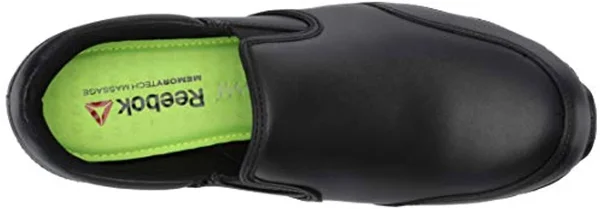 Men's Reebok Work Sublite Cushion Work RB4036 Slip-On - Adult, Size: 8.5, Black Leather