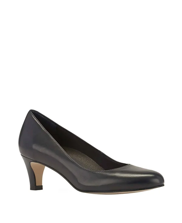 Walking Cradles Women's Joy Pump, Size: 7.5, Navy Leather