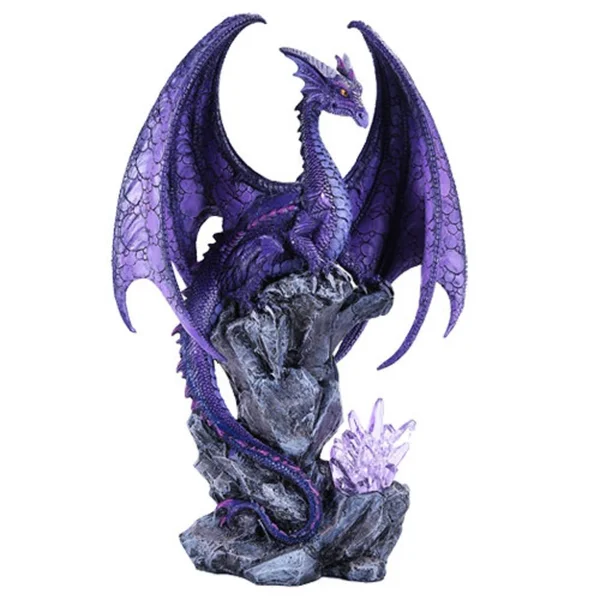 Purple Hoarfrost Dragon with LED Crystal