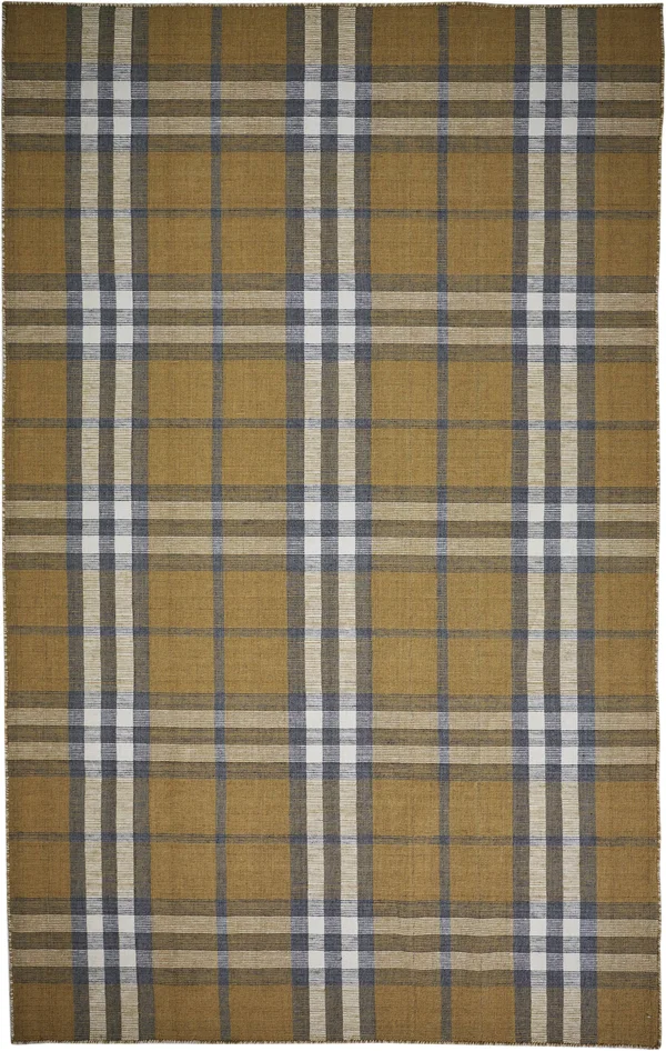 Weave & Wander Jens Plaid Area Rug - Yellow, 5x8 ft