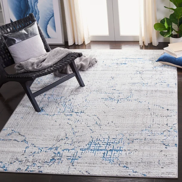 Safavieh Amelia Gorden Abstract Area Rug - Grey/Gold, 4&5 inch x 6&5 inch