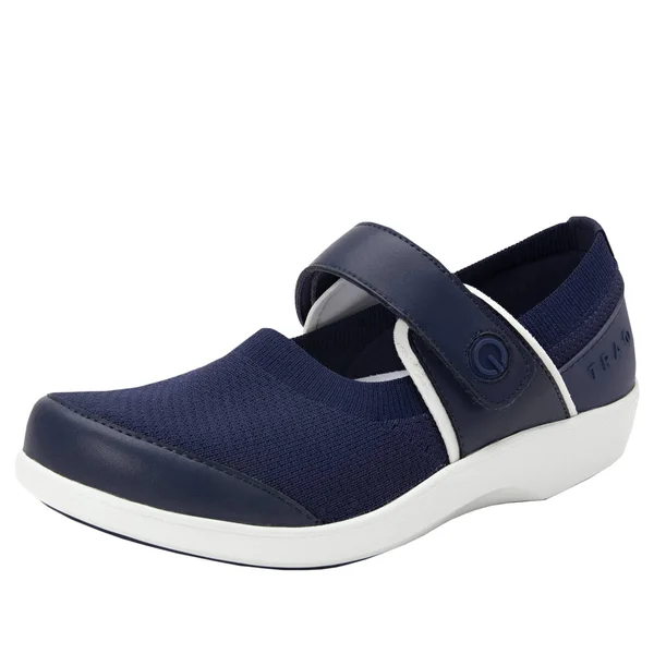 Traq by Alegria Women's Qutie Shoe Navy 36