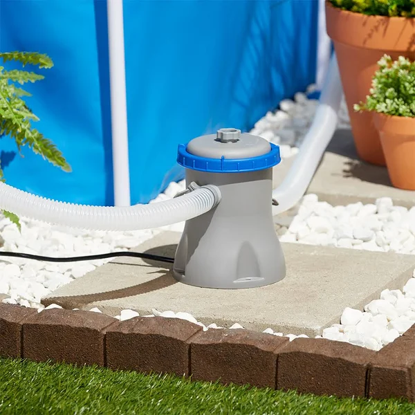 Bestway 58385E-BW Flowclear 530 GPH Above Ground 3800 Gallon Pool Filter Pump 76111000