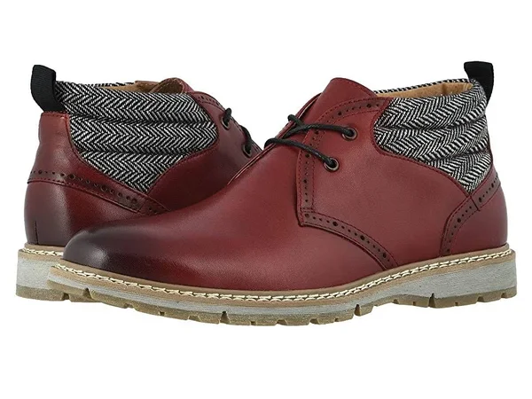 Stacy Adams Men's Grantley Chukka Boot - Color: Cranberry, Size: 8.5