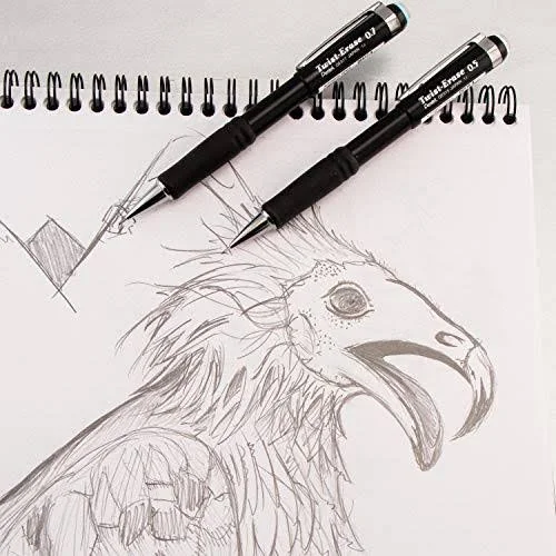 Pentel Twist-Erase III Mechanical Pencil, 0.7mm, Celadon Green Barrel, 12 Pack