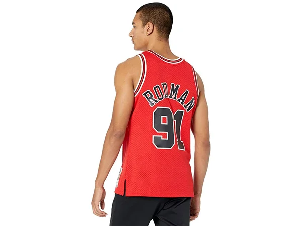 Dennis Rodman Chicago Bulls Mitchell & Ness Hardwood Classics 1997-98 Swingman Jersey - Red