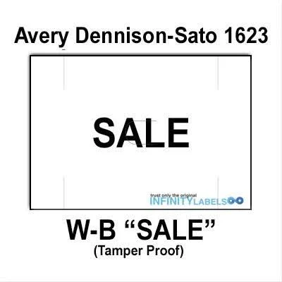 200, 000 Sato 1623 Compatible Sale White Price Gun Labels for Avery Dennison Sato 210, 220, 230 Price Guns. Full CASE. with Secur