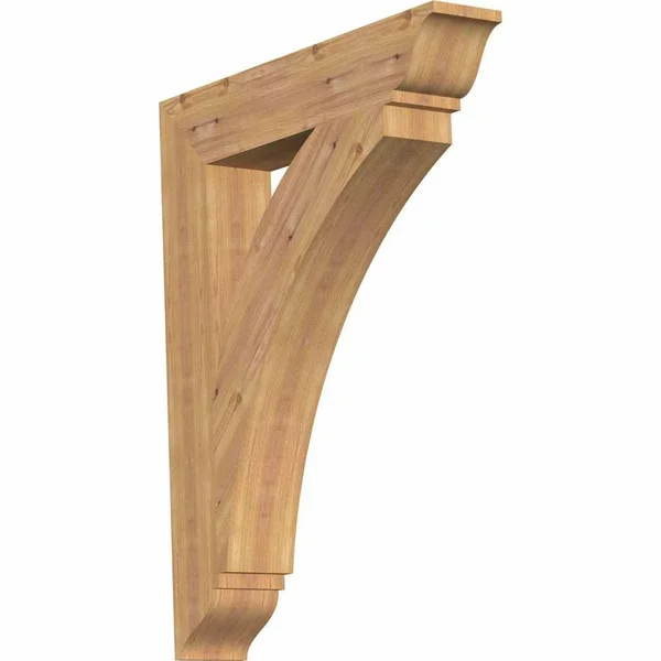 Ekena Millwork BKT06X32X40THR01SWR 5 1/2x22W x 32x22D x 40x22H Thorton Traditional Smooth BRACKET, Western Red Cedar