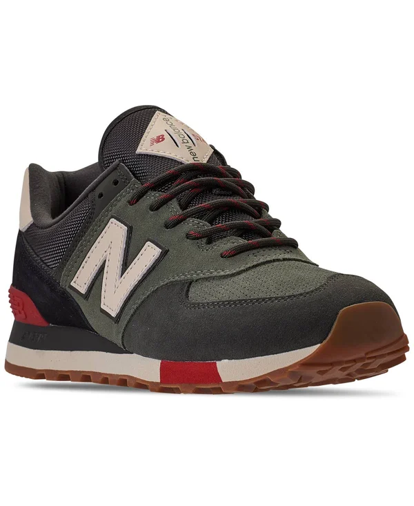 New Balance Men's 574 Casual Shoes, Green - Size 11.5