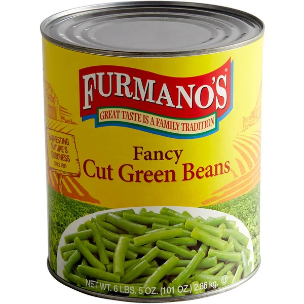 Furmano&s #10 Can Cut Green Beans - 6/Case