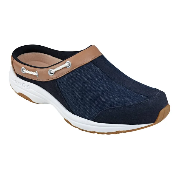 Women's Easy Spirit Travelport Clog, Size 9 WW - Blue