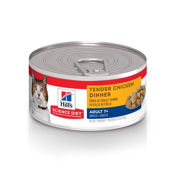 Science Diet Mature Adult Cat Food, Tender Chicken Dinner - 5.5 oz can