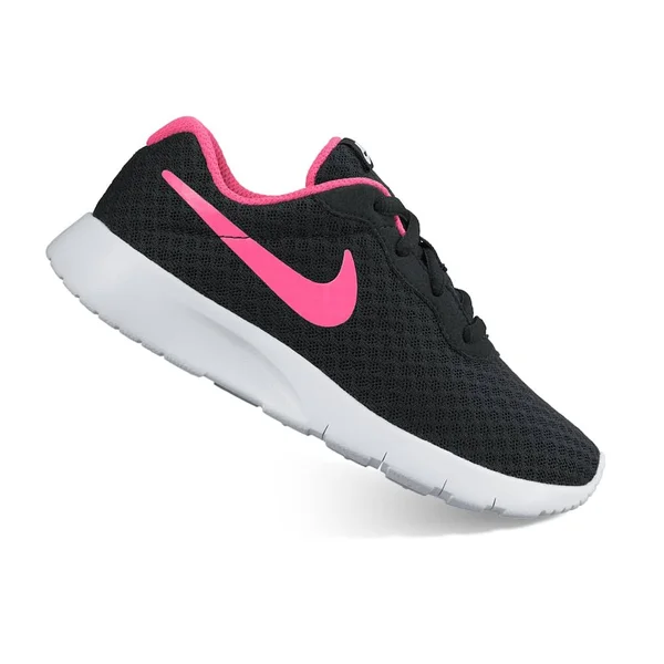 Nike Girl's Tanjun Shoe Black/Hyper Pink/White Size 3 M US