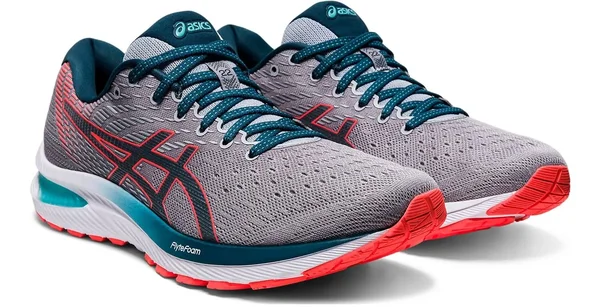 Asics GEL-Cumulus 22 Grey/Blue Men's Running Shoes - Size: 7.5