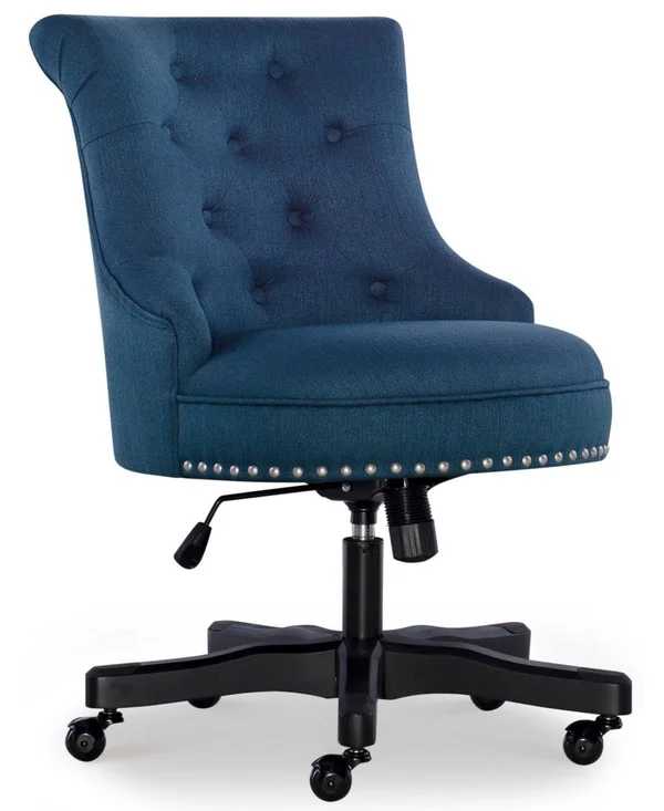 Linon Home Decor Hollyn Office Chair - Blue