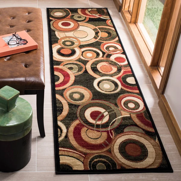 Safavieh Lyndhurst LNH225B 2&3x22 x 10&0x22 Runner Black, Multi Area Rug