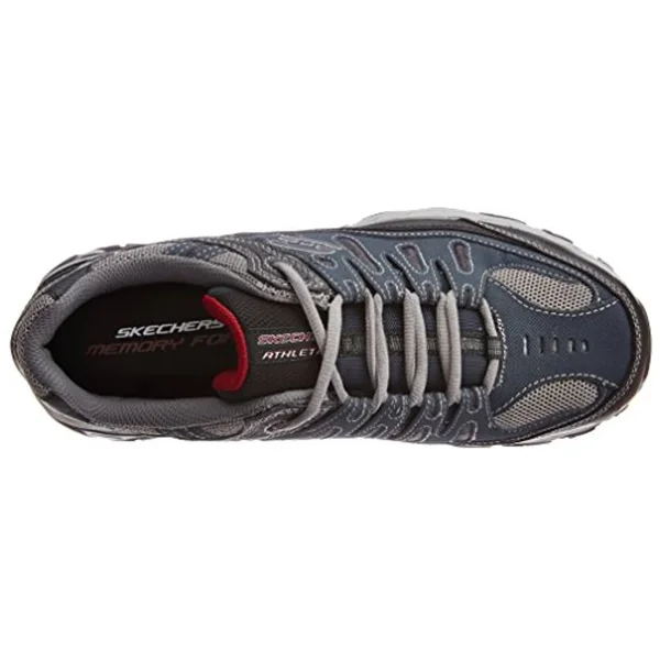 Skechers Men's After Burn - Memory Fit Sneakers, Navy, 10.5