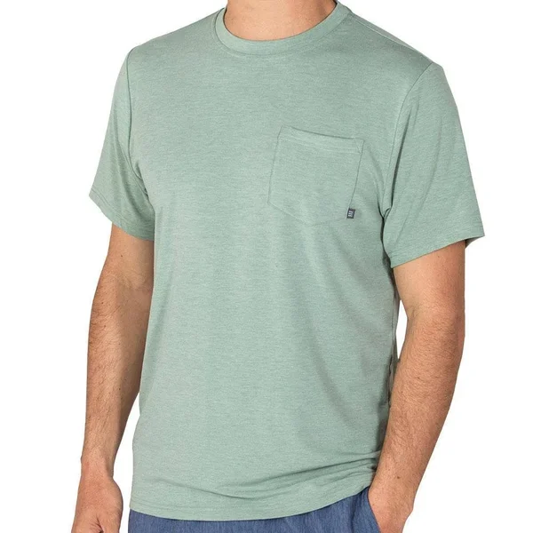 Free Fly Bamboo Flex Pocket Tee - Men's:Function Meets Style with Soft, Stretchy Bamboo Fabric