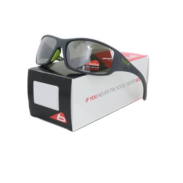 Bolle Kingsnake Sunglasses, Matte Smoke/Green TNS Gun