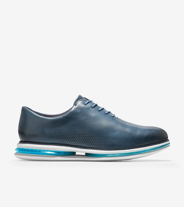 Cole Haan Original Grand Cloudfeel Energy Twin Wholecut Oxford Men's Shoes Dark Denim/Cyan Blue/Nimbus Cloud : 9.5 W - Wide