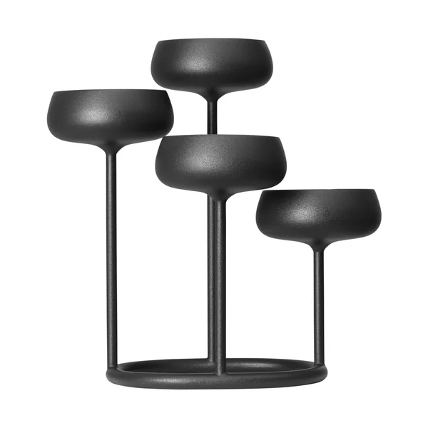 Iittala Nappula Candelabra, Dark Grey