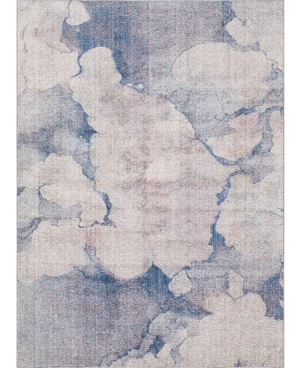 Unique Loom Blue Gray 8 ft. x 11 ft. Rainbow Area Rug