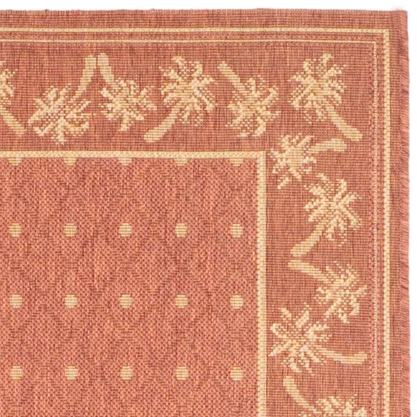Safavieh 8& x 11& Courtyard CY5148A Rust - Sand Rug