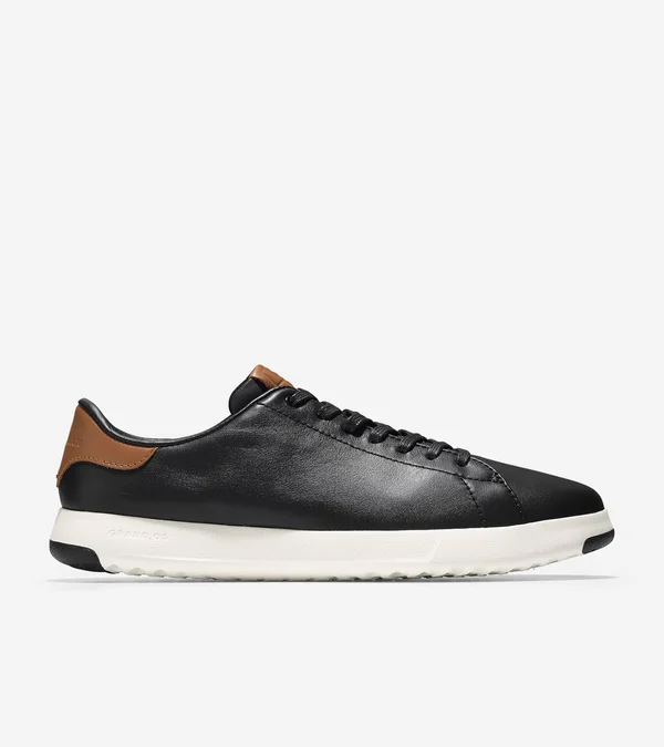 Cole Haan Grandpro Tennis Black/British Tan - Men's, Size: 10 Wide