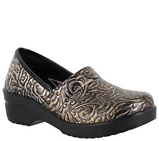 Easy Works by Easy Street Clogs - Laurie - Size 8 Wide, Neutral Artisan