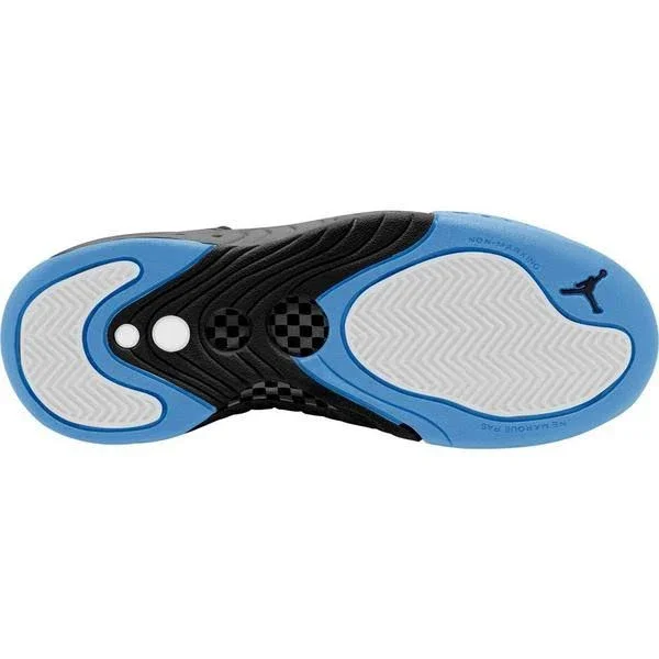Jordan Pro RX UNC Grade School Kids& Shoes, Black/Blue/White, Size: 4