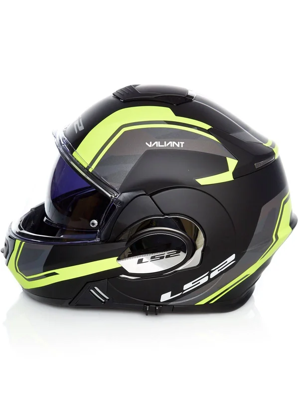 LS2 FF399 Valiant Line Helmet Black Yellow 2XL