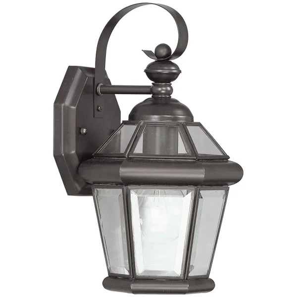 Livex Lighting Georgetown Outdoor Wall Lantern Polished Brass 1 Light 2061-02