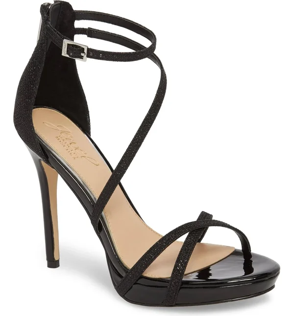 Badgley Mischka - Jewel Women's Galen Heeled Sandal, Black, DANILSA