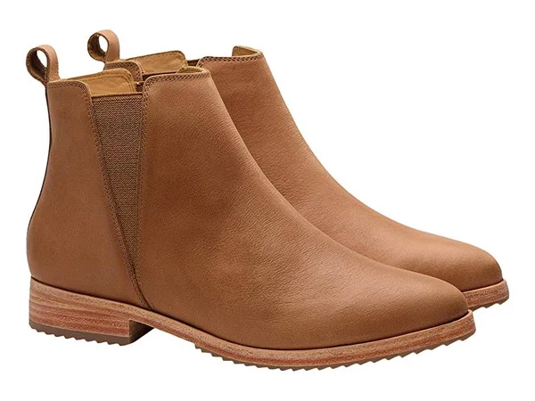 Nisolo Classic Chelsea Boot Women's 1-2 inch Heel Shoes Brown : 9.5 M
