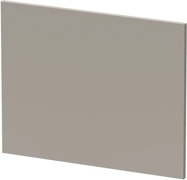 Nuie MPC431 Athena ǀ Modern Bathroom L Shaped Square MFC End Bath PANEL - 700mm, Stone Grey, 750mm
